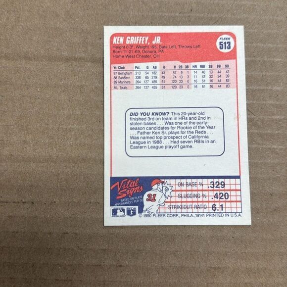 1990 Bowman Ken Griffey Jr # 481 mint condition - Picture 3 of 3